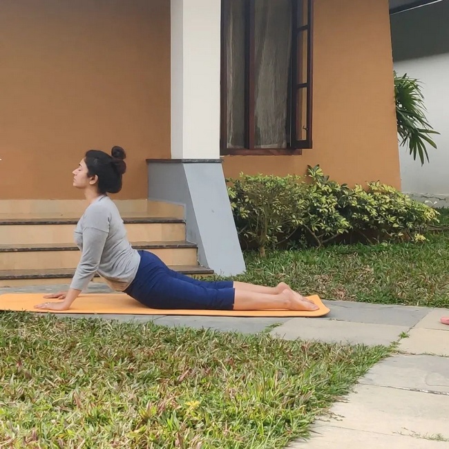 Poonam Bajwa Staggering Yoga Poses